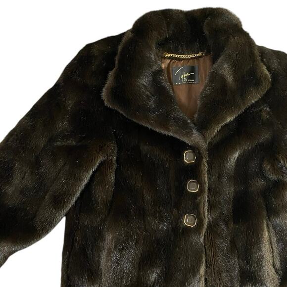Tyber by St. John French Faux Fur Jacket - L - Picture 2 of 6